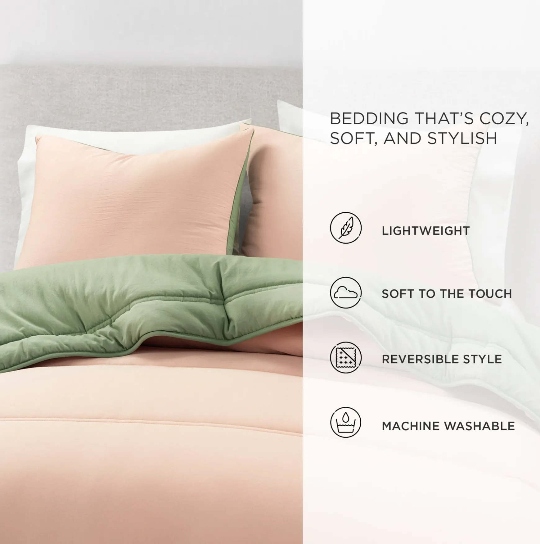 Oslo Soft Reversible Quilted Comforter Set