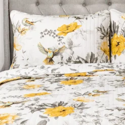 Penrose Floral 3 Piece Quilt Set