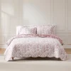 Peony Toile Reversible Cotton Quilt Set