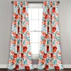 Poppy Garden Light Filtering Window Curtain Panel Set