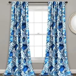Poppy Garden Light Filtering Window Curtain Panel Set