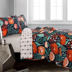 Poppy Garden Quilt 3 Piece Set