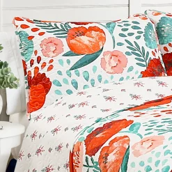 Poppy Garden Quilt 3 Piece Set