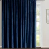 Prima Velvet Solid Ultra Wide Light Filtering Window Curtain Panel