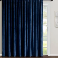 Prima Velvet Solid Ultra Wide Light Filtering Window Curtain Panel