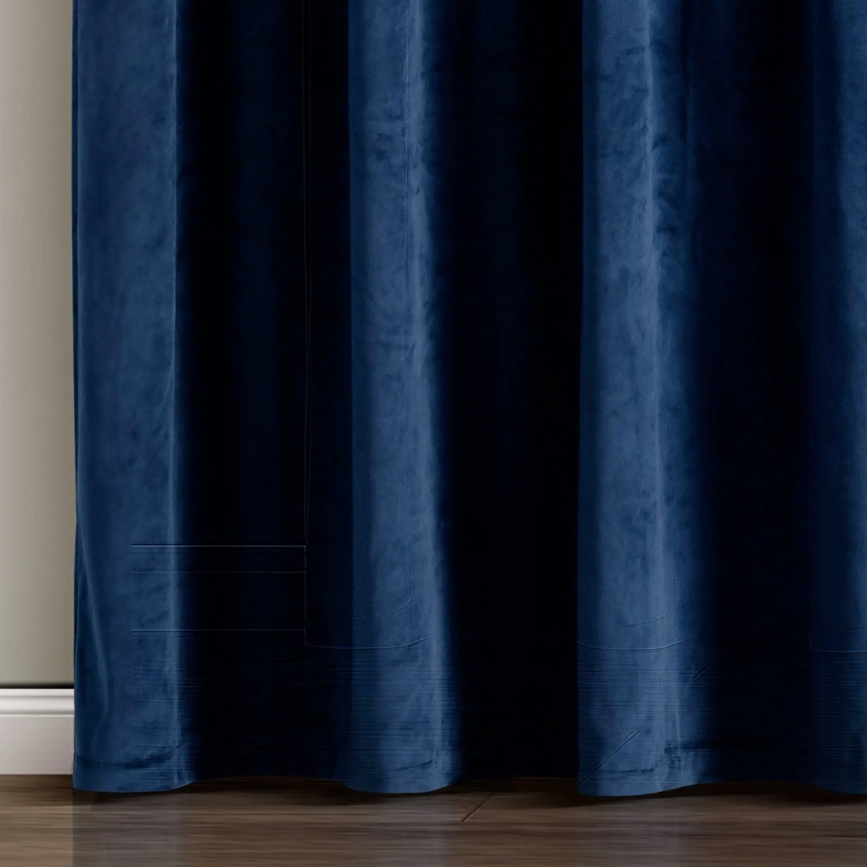 Prima Velvet Solid Ultra Wide Light Filtering Window Curtain Panel