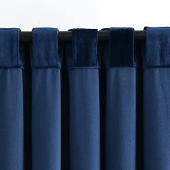 Prima Velvet Solid Ultra Wide Light Filtering Window Curtain Panel