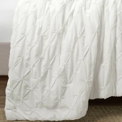 Ravello Pintuck Cotton Comforter 3 Piece Set
