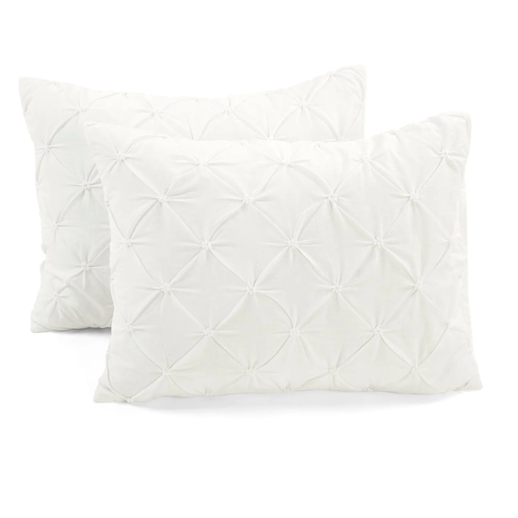 Ravello Pintuck Cotton Comforter 3 Piece Set