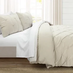 Ravello Pintuck Reversible Comforter Bed In A Bag