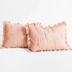 Ravello Pintuck Ruffle Skirt Bedspread Set