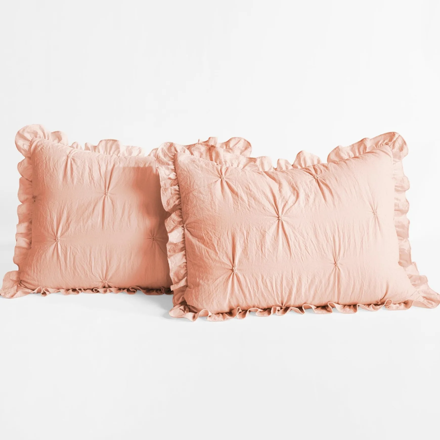 Ravello Pintuck Ruffle Skirt Bedspread Set