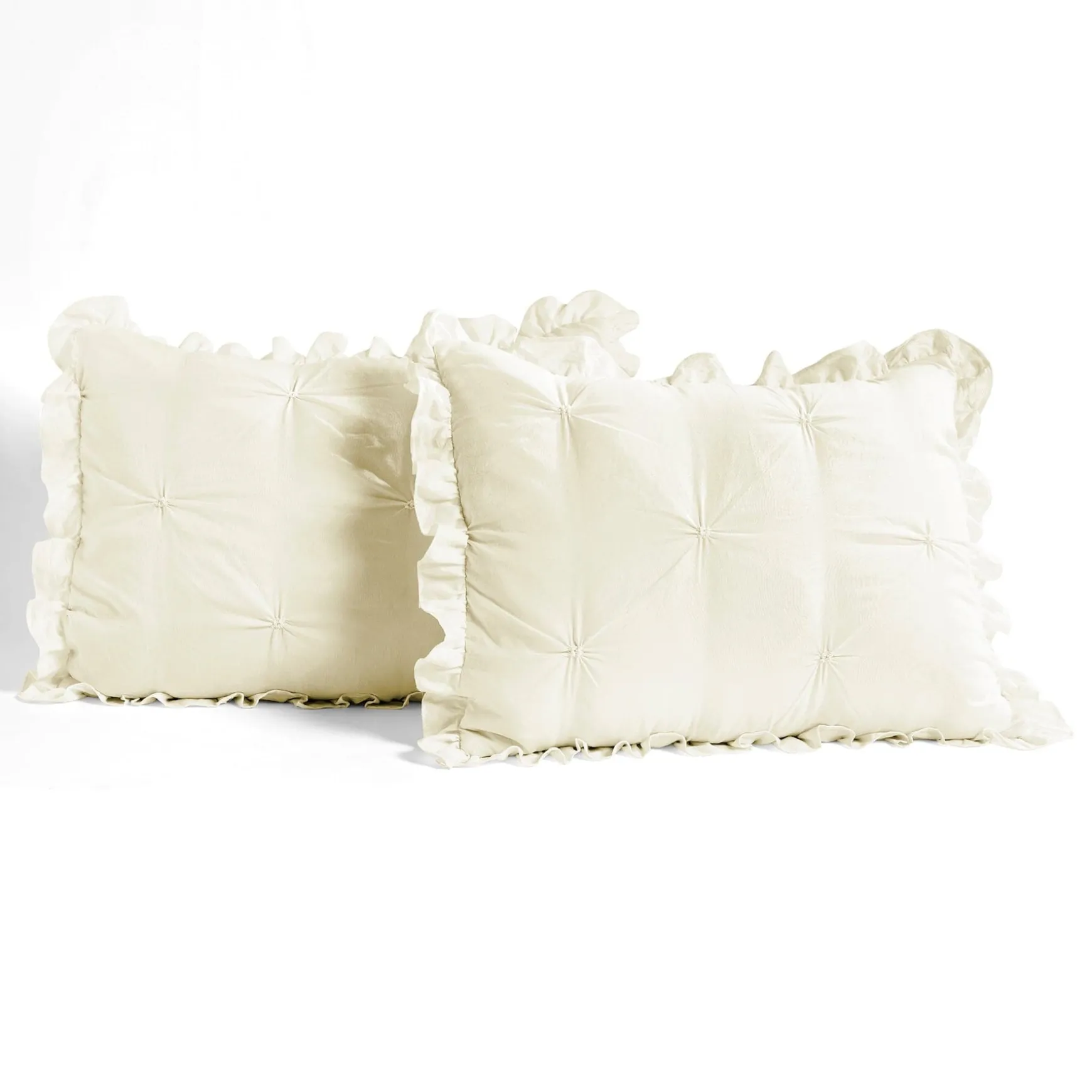 Ravello Pintuck Ruffle Skirt Bedspread Set