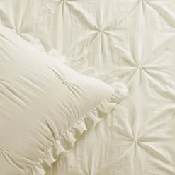 Ravello Pintuck Ruffle Skirt Bedspread Set