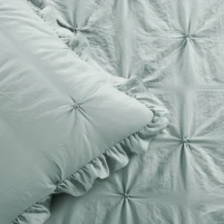 Ravello Pintuck Ruffle Skirt Bedspread Set