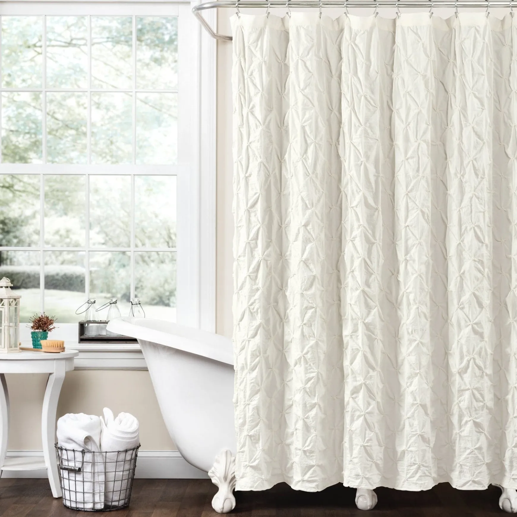 Ravello Pintuck Shower Curtain
