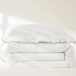 Reyna Contrast Edge Cotton Duvet Cover Set