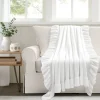Reyna Soft Knitted Ruffle Throw