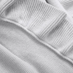 Reyna Soft Knitted Ruffle Throw