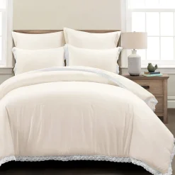 Rosalie Cottagecore Lace Trim 5 Piece Comforter Set