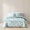 Rose Garden Pick Stitch Jacquard Matelasse Coverlet Set
