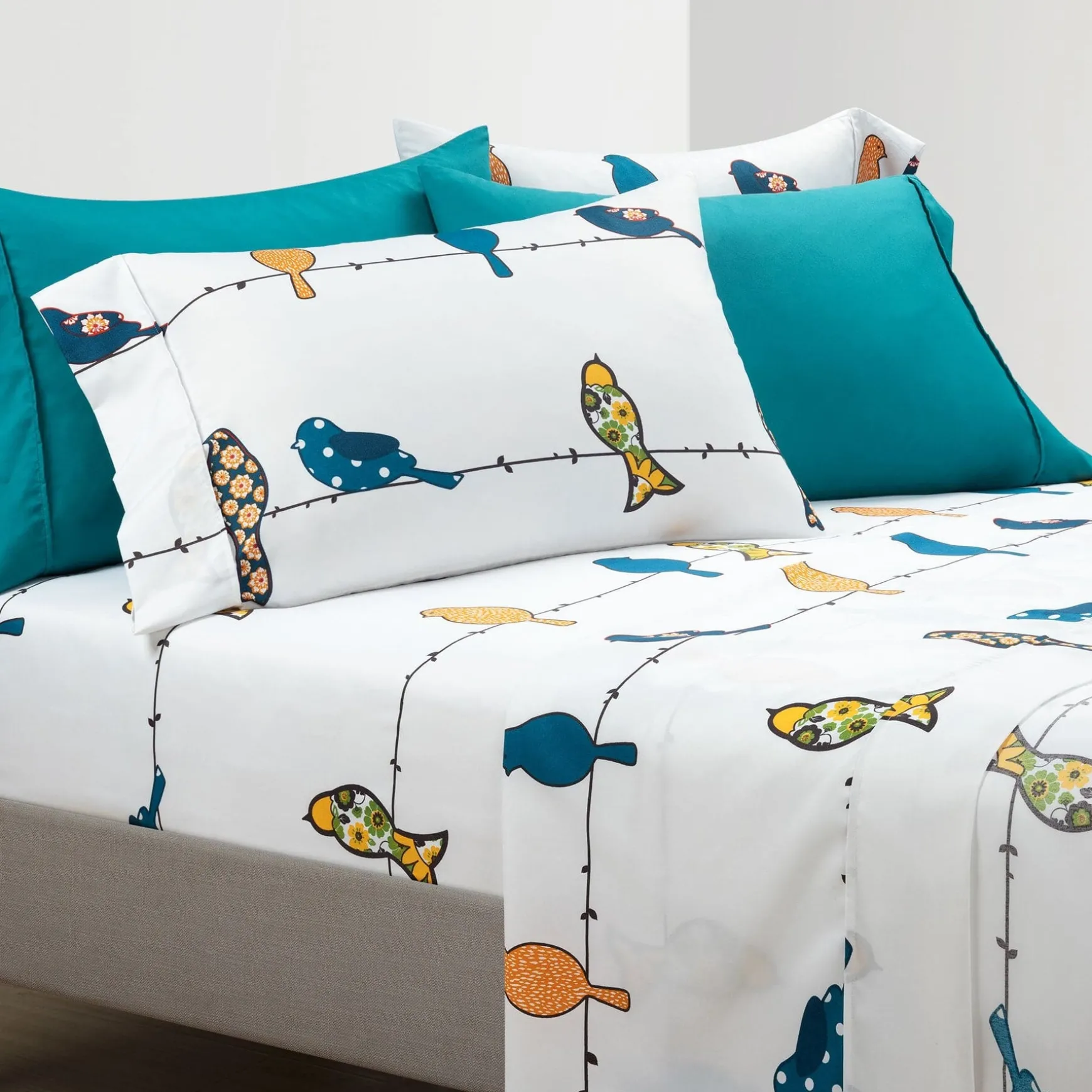 Rowley Birds 6 Piece Soft Sheet Set