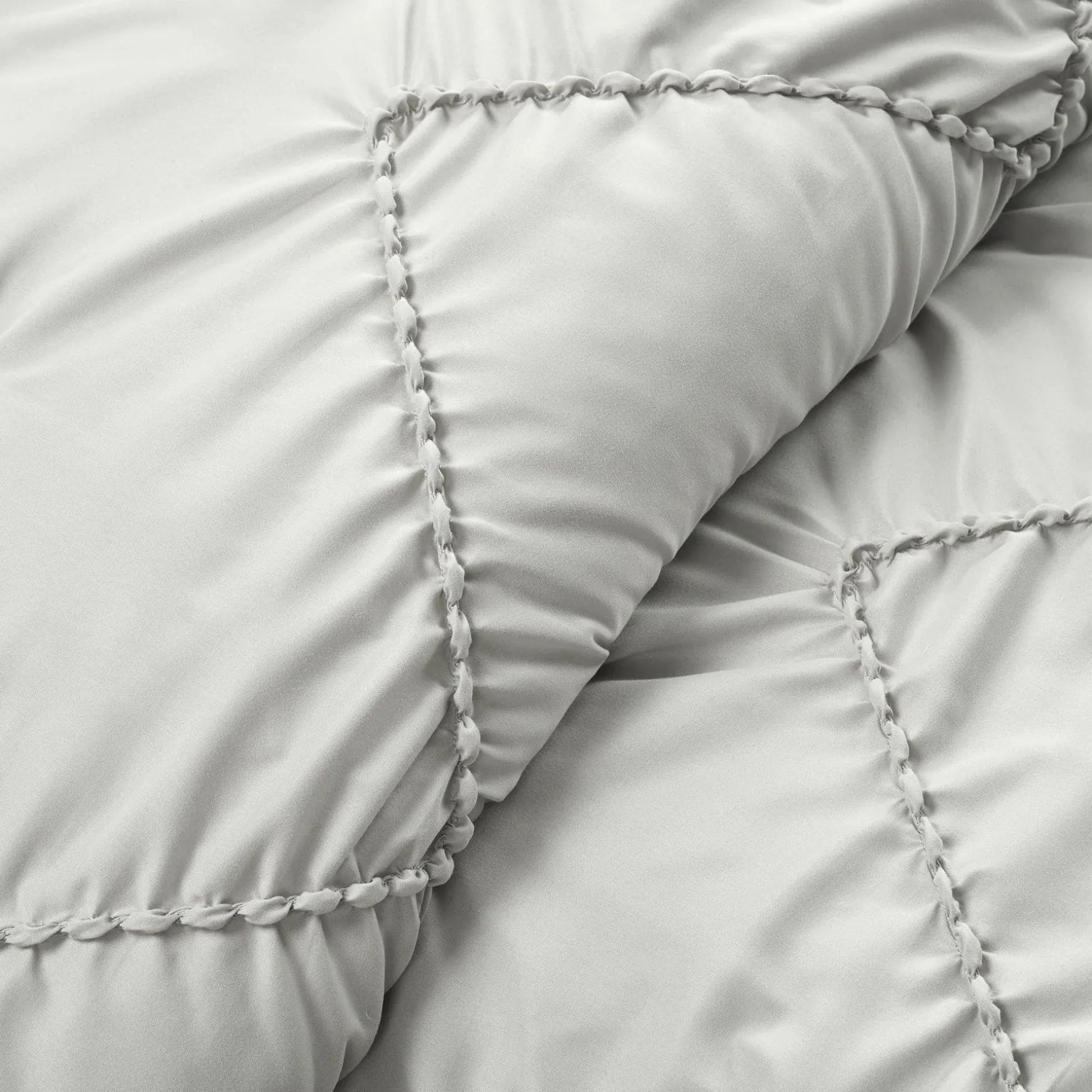 Ruched Chevron Comforter Set