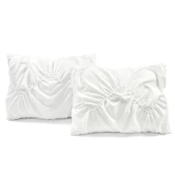 Ruched Chevron Comforter Set