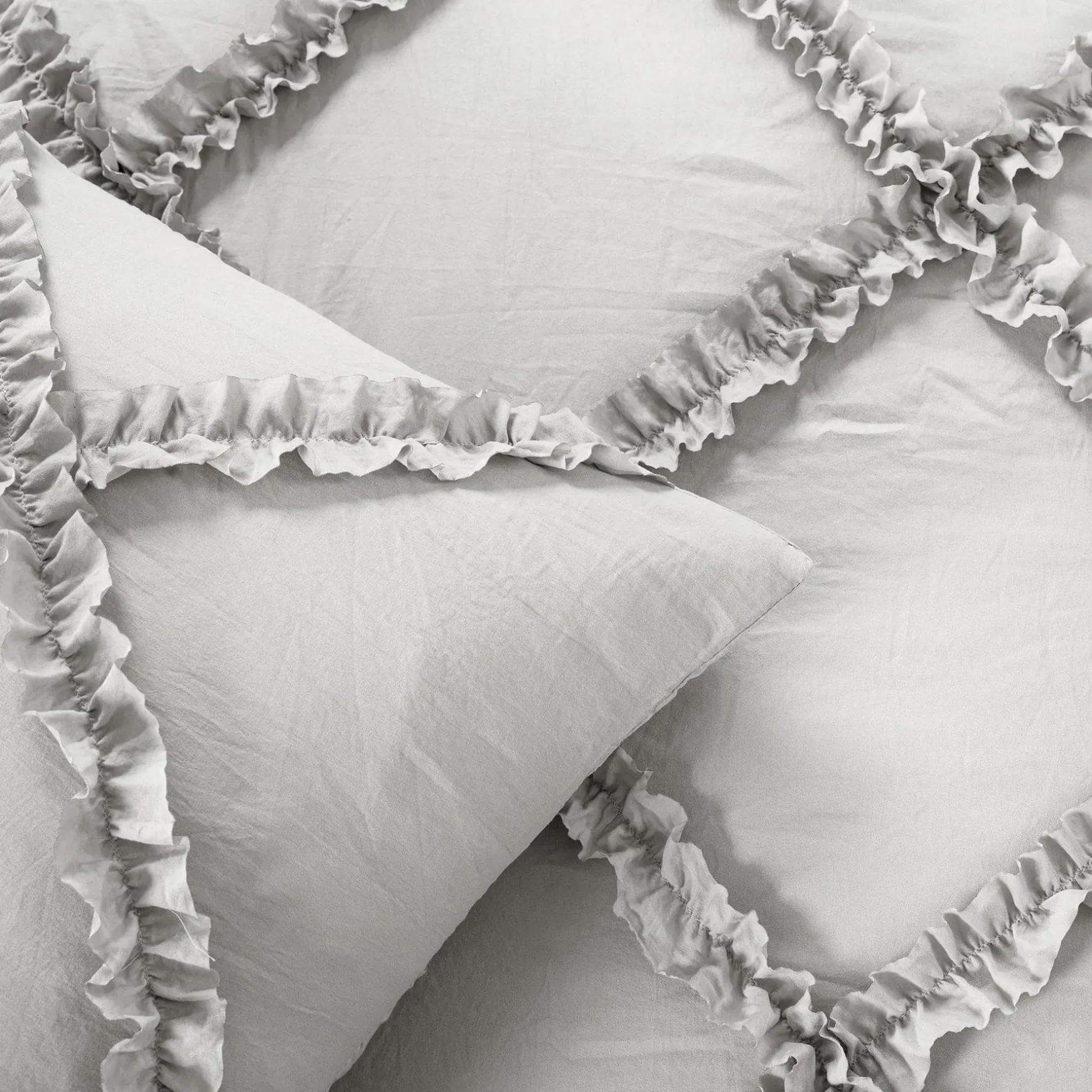 Ruffle Diamond 3 Piece Comforter Set