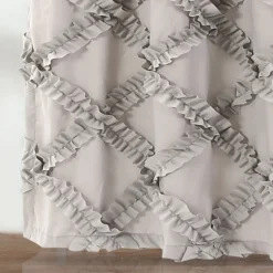 Ruffle Diamond Shower Curtain