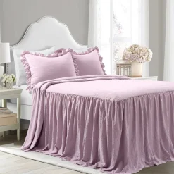 Ruffle Skirt Bedspread Set