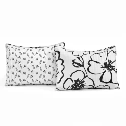 Scandinavian Floral Quilt 3 Piece Set