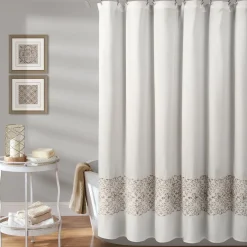 Scroll Medallion Shower Curtain