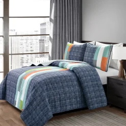 Shelly Stripe Quilt Set