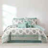Sofia Flower Block Bouquet Cotton Comforter Set