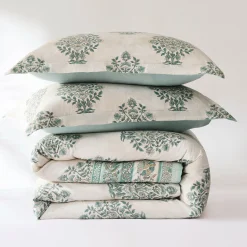 Sofia Flower Block Bouquet Cotton Comforter Set