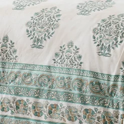 Sofia Flower Block Bouquet Cotton Comforter Set