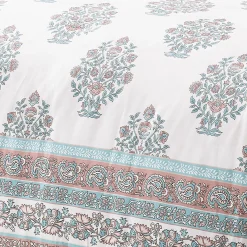 Sofia Flower Block Bouquet Comforter 5Pc Set