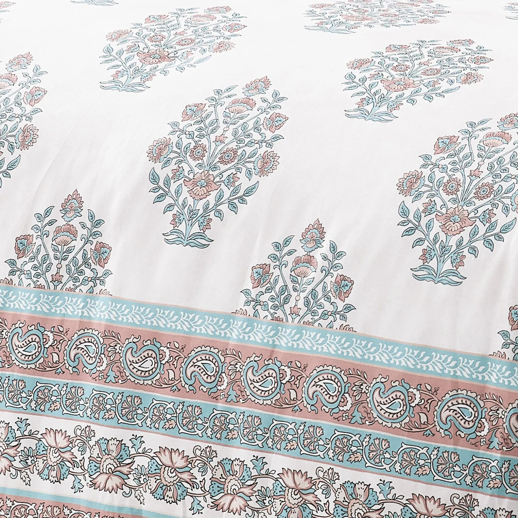 Sofia Flower Block Bouquet Comforter 5Pc Set