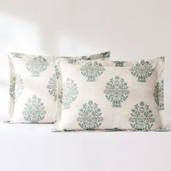 Sofia Flower Block Bouquet Cotton Comforter Set