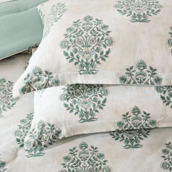 Sofia Flower Block Bouquet Cotton Comforter Set
