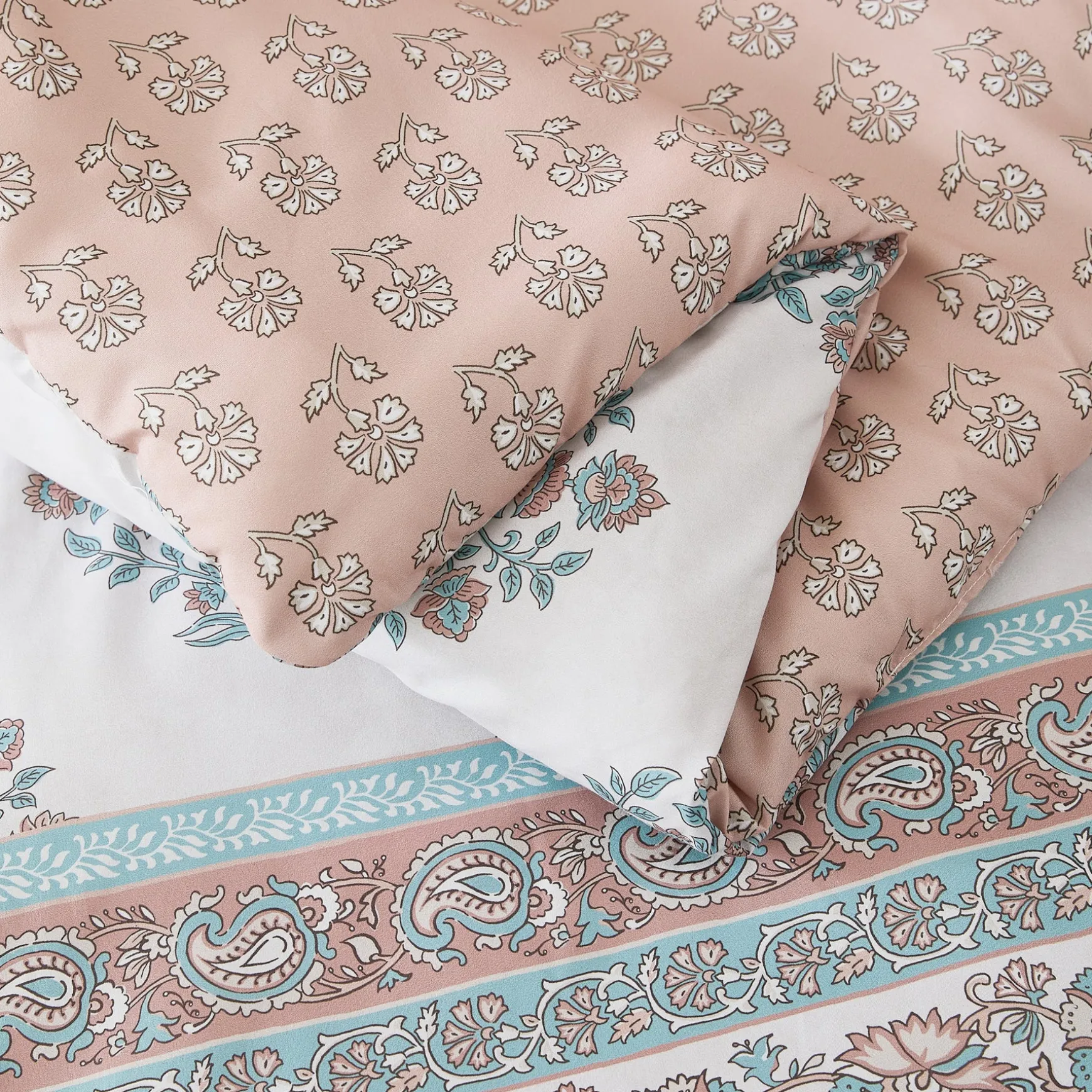 Sofia Flower Block Bouquet Comforter 5Pc Set