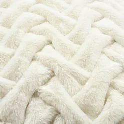 Soft Fur Weave Decorative Pillow Cover