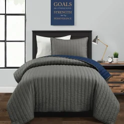 Soft Stripe All Season Quilt/Coverlet Set