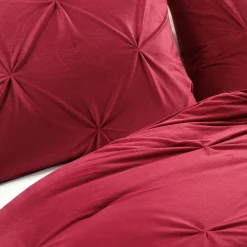 Soft Velvet Diamond Pintuck Oversized Comforter 3 Piece Set