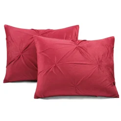 Soft Velvet Diamond Pintuck Oversized Comforter 3 Piece Set