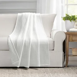 Solid Kantha Pick Stitch Yarn Dyed Cotton Woven Throw