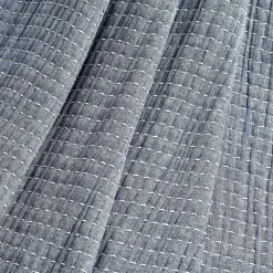 Solid Kantha Pick Stitch Yarn Dyed Cotton Woven Throw