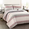 Southwest Stripe Reversible 3 Piece Quilt Set