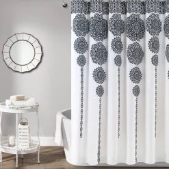 Stripe Medallion Shower Curtain